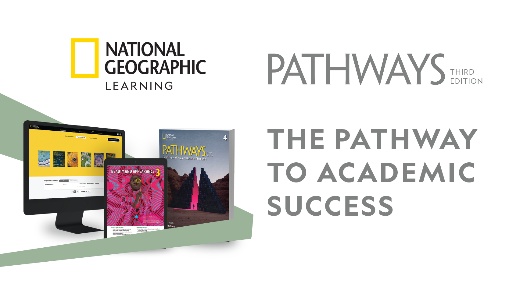 Pathways is a best-selling, five-level academic skills series that combines highly visual, real-world content and rigorous language instruction to help students develop the skills, language, and critical thinking they need for academic success. Exploring academic topics through authentic listenings, videos, photos, and infographics, students connect to ideas while building academic competence skills such as collaboration, communication, and problem-solving.  Pathways helps students to improve the academic and interpersonal skills needed to succeed in and out of the classroom. 