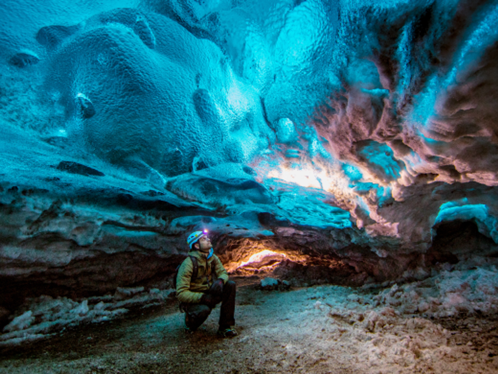 Explorer in Cave
