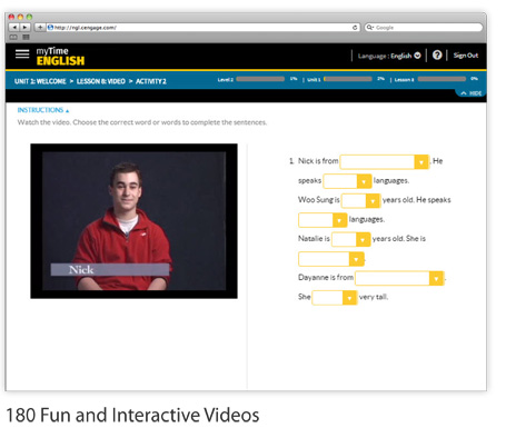 myTimeEnglish Interactive Video