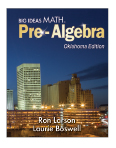 Big Ideas Math Pre-Algebra