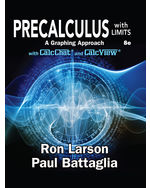 Precalculus with Limits: A Graphing Approach, 8th Edition