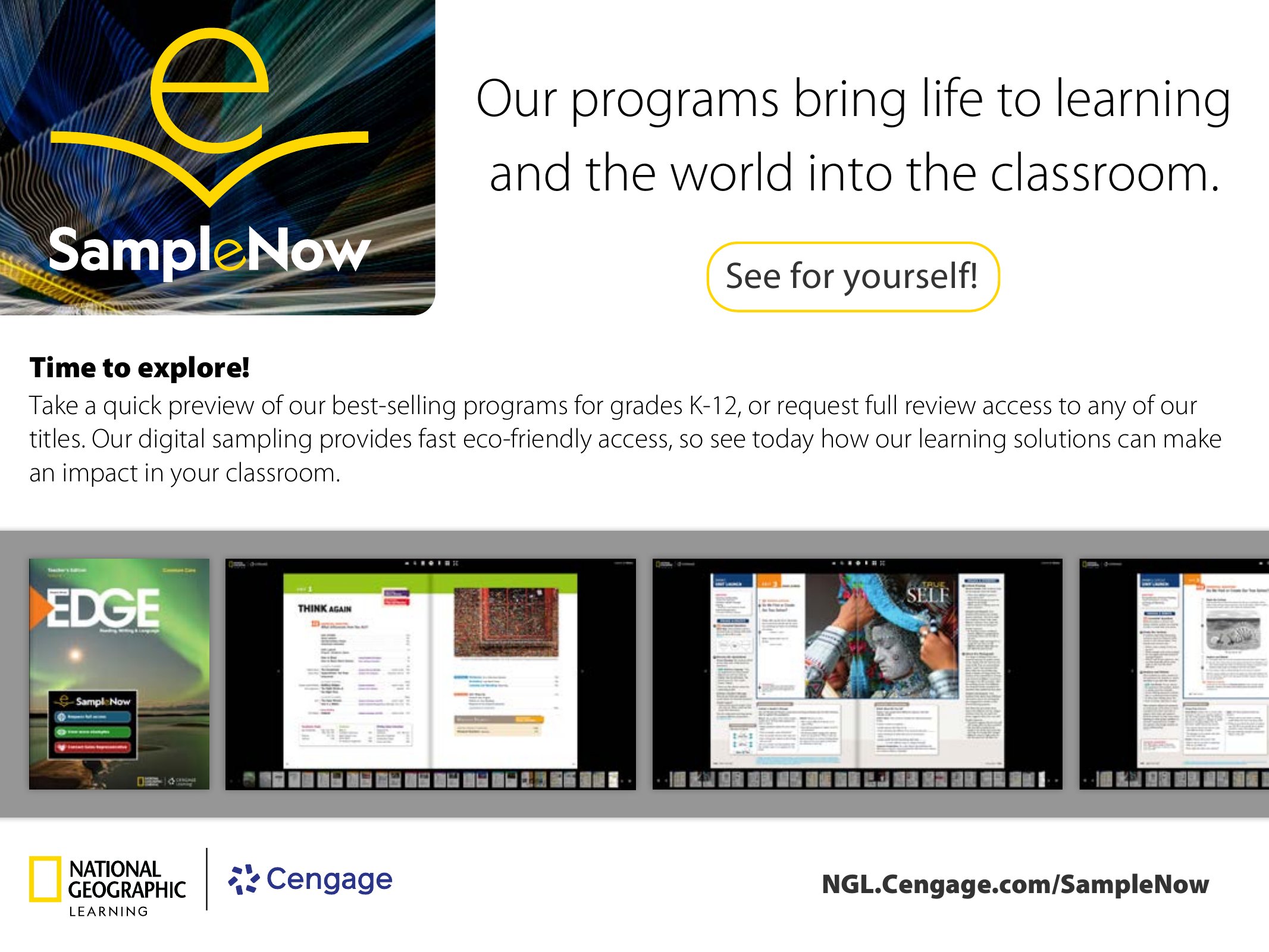 NGL Language Arts ESL World Languages Catalog